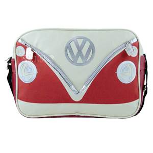 BESACE SAC BANDOUILLERE VW COLLECTION COLORIS ROUGE/CREME