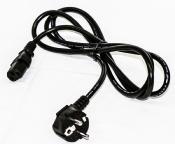 CABLE ALIMENTATION 230V AVEC CONNECTEUR 3 BROCHES NOIR - 2M
