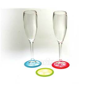 NICEWAT Lot De 8 Dessous De Verre Lumineux LED Multicolores étanches En Acrylique Ronds Pour Noël, Pub, Bouteilles, Fêtes, Mariages