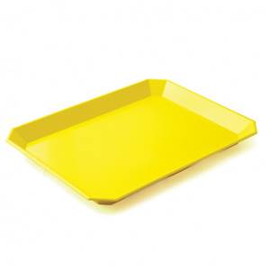 PLATEAU PETIT DEJEUNER PLASTOREX 40X30CM JAUNE