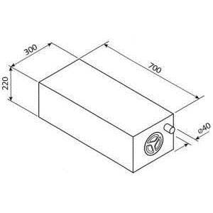 RESERVOIR FUSION EV 0905 - 43L - 70X30X22cm