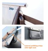 VOLET PROTECTION THERMIQUE HINDERMANN ISOLANT FENETRE 120X70cm