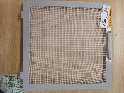 CADRE AVEC MOUSTIQUAIRE-POUR MPK VISO VENT S ECO 28x28 - GRIS