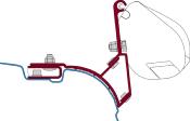 ADAPTATEUR FIAMMA F35 POUR VW T5/T6 MULTIVAN TRANSPORTER sans rail C sur le toit