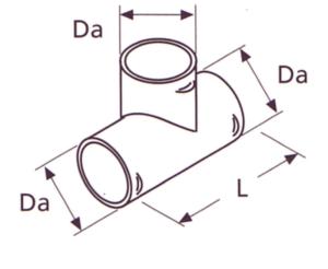 RACCORD EN T Ø90 mm POUR TUYAU WEBASTO PAK 90