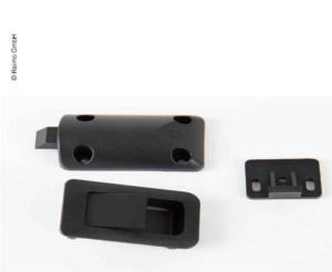 SERRURE DE PORTE 36x59mm noir pour épaisseur de porte 12-18mm 
