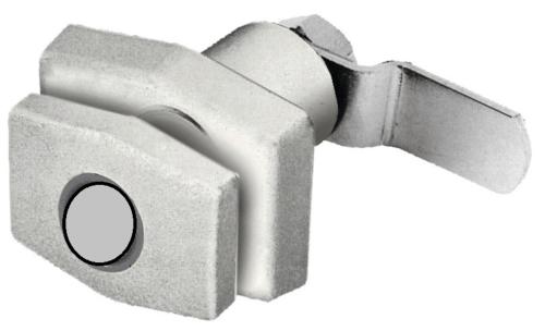 SERRURE PUSH LOCK RECTANGULAIRE BLANC ZADI SANS CYLINDRE 