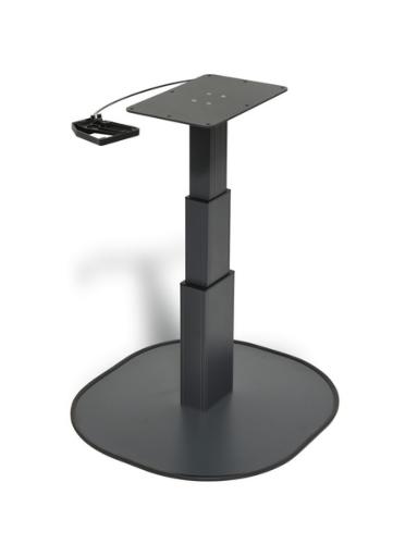 PIED DE TABLE TELESCOPIQUE 310-670mm, PLATEAU FIXE + PIED A POSER CATCH HPG