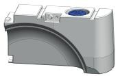 RESERVOIR D'EAU 65L pour passage roue GAUCHE sur VW T5/T6