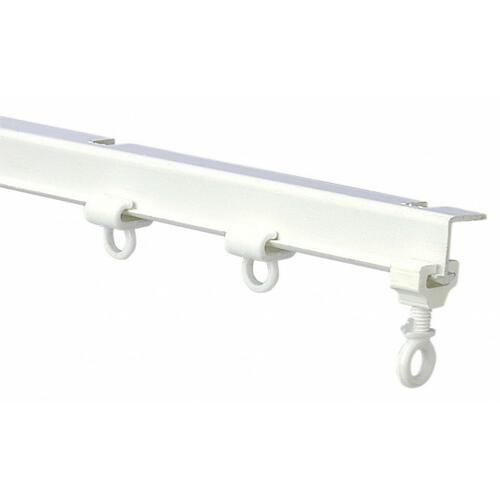 RAIL DE RIDEAU CINTRABLE PLASTIQUE BLANC 2.5M