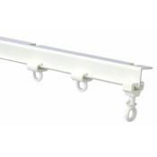 RAIL DE RIDEAU CINTRABLE PLASTIQUE BLANC 2.5M