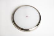 Plafonnier LED rond argent