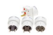 ADAPTATEUR PRISE ELECTRIQUE UNIVERSEL DE VOYAGE - LOT DE 4 pieces