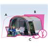 AUVENT INDEPENDANT A FIBRE MAXUM TAILLE 1- 350x250cm hauteur 250cm