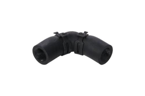 COUDE CAOUTCHOUC AVEC SERRE-JOINT 62x62mm ALDE