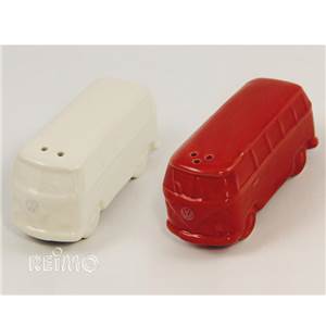 LOT SALIERE/POIVRIERE VW BLANC ET ROUGE