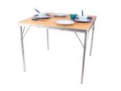 TABLE PLIANTE CARREE EN BAMBOU 120x90xH70cm