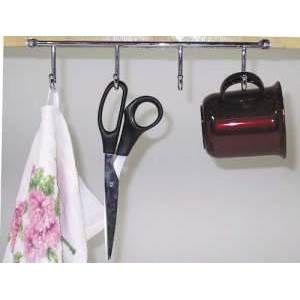 PORTE OBJETS CHROME A CROCHETS