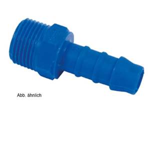 RACCORD D'EAU PLASTIQUE DROIT 1/2' MALE / TÉTINE 10mm