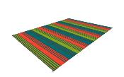 TAPIS DE SOL EXTERIEUR STRIPE 300 X 250cm EN MATERIAU RECYCLE