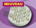 AMPOULE 18 LEDS BLANC CHAUD G4 - 1W