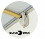 LOT DE 2 SUPPORTS DE BARRE FAITIÈRE QUICK LOCK A FOND LISSE