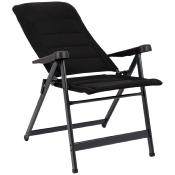 FAUTEUIL DE CAMPING CRESPO AIRDELUXE L, NOIR (AP-240) 