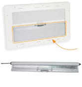 STORE OCCULTANT 1200x600 Rollo S4 4460001881,BLANC/ALU pour Baie Seitz 1200