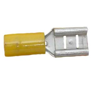 2 COSSES PLATES ISOLEES JAUNE 6MM²