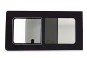 BAIE AVANT DROITE COULISSANTE CARBEST T5/T6/T6.1 VERRE SECURIT R43 AVEC MOUSTIQUIRE METAL INTEGREE