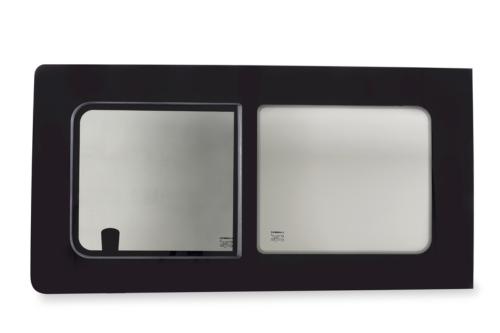 BAIE AVANT DROITE COULISSANTE CARBEST T5/T6/T6.1 VERRE SECURIT R43 AVEC MOUSTIQUIRE METAL INTEGREE