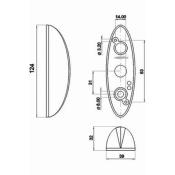 FEU ENCOMBREMENT LATERAL 124 x 38 x 32 mm JOKON