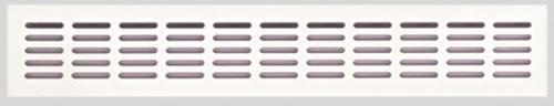 GRILLE DE VENTILATION LUXURY RECTANGLE ALUMINIUM BLANC 400x80mm