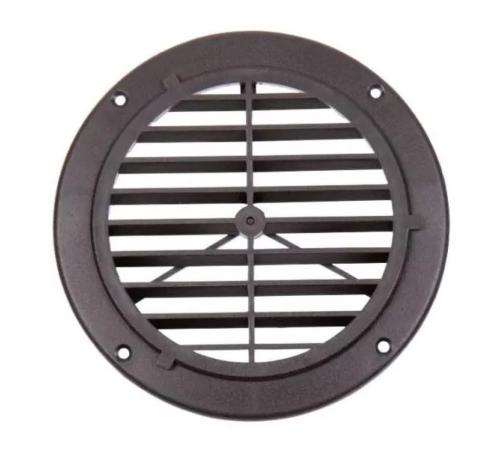 GRILLE DE VENTILATION NOIRE RONDE 164/128mm