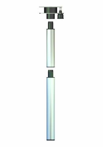 PIED DE TABLE 700mm DOUBLE PLATEAU PIVOTANT 360° ALUMINIUM
