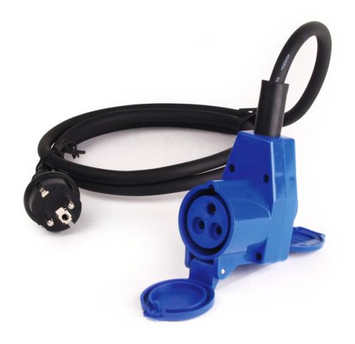 ADAPTATEUR SHUKO MALE/CEE FEMELLE + SHUKO FEMELLE 1.5M 3x2.5²