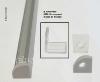 2 clips de fixation pour Profil angulé 829991