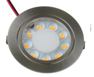 SPOT 9  LEDS  A ENCASTRER EN INOX BROSSÉ 