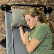 COUSSIN DISC-O-BED GRIS