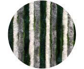 RIDEAU CHENILLE ANTI INSECTES - Gris/Vert/Blanc- 56x205 cm