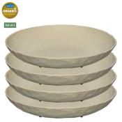 KOZIOL assiette creuse CLUB Ø22cm, lot de 4 sable du desert 