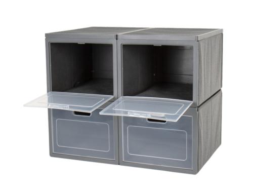 CASIER PLIANT CARBEST BOX 4 - 60xH50x40cm - 4 COMPARTIMENTS 