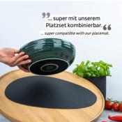 Bol alimentaire magnétique en porcelaine - vert foret