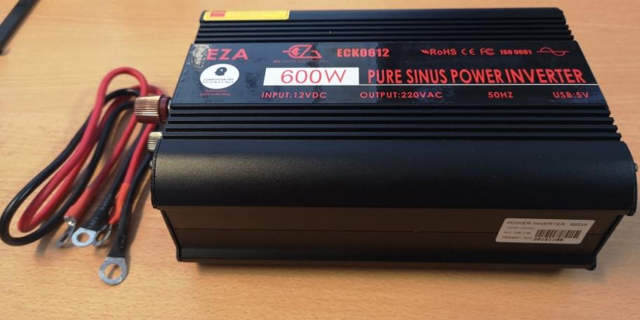 CONVERTISSEUR EZA 2000W ECK ANALOGIQUE PURE SINUS 12V DC/ 230V AC