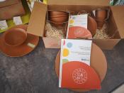 PACK PACK QUATTRO 16 PIECES TABLE & NATURE - COLORIS CARAMEL