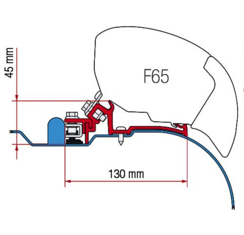 ADAPTATEUR STORE FIAMMA F65 POUR Iveco Daily H2