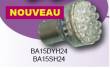 AMPOULE A DOUILLE - 24 LED 1.8W Blanc chaud - BA15