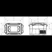 GLACIERE A COMPRESSION ANTARION 45 L  - 70,2 x 45,8 x 44,5 cm