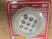 SPOT A ENCASTRER 9 LEDS ENTOURAGE BLANC Diam 7cm
