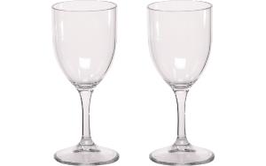 LOT DE 2 VERRES A VIN TRANSPARENTS BERGER 125 ML